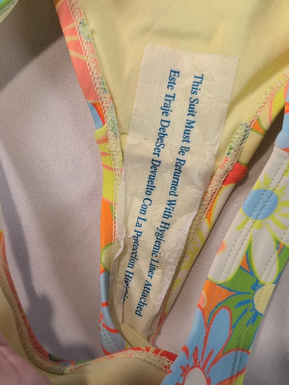 Wild Fable Yellow & Orange Floral Mid Rise Cheeky Bikini Bottom Size Small